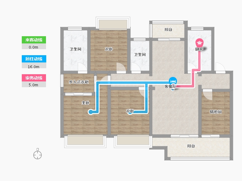 江西省-赣州市-珑玺湾-89.00-户型库-动静线