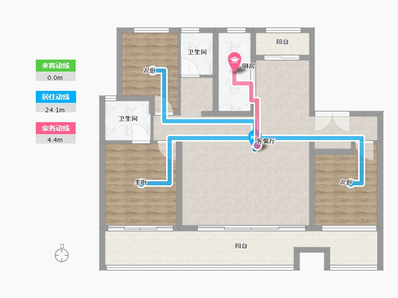 河南省-商丘市-奥莱康桥明月湾-111.20-户型库-动静线