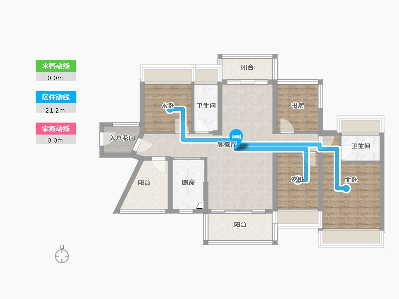 广东省-佛山市-谊泰豪苑-109.00-户型库-动静线