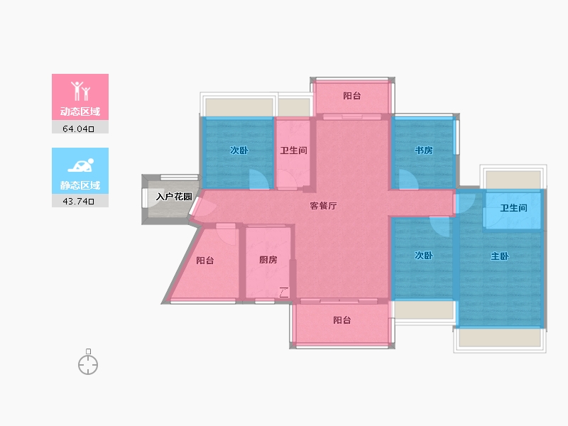 广东省-佛山市-谊泰豪苑-109.00-户型库-动静分区