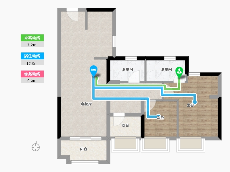 广东省-广州市-国贸学原-68.50-户型库-动静线