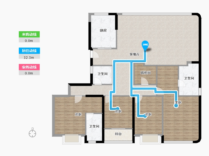 福建省-厦门市-保利国贸天琴-159.10-户型库-动静线