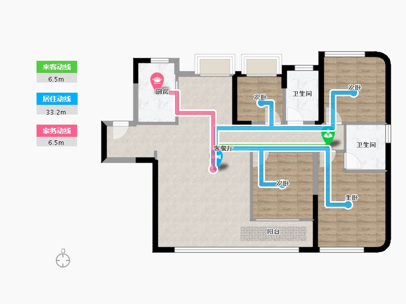 福建省-厦门市-保利国贸天琴-99.31-户型库-动静线