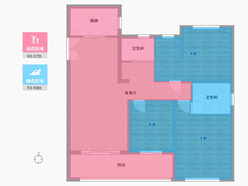 江苏省-盐城市-新城悦隽首府-100.00-户型库-动静分区