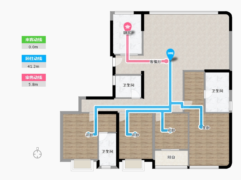 福建省-厦门市-保利国贸天琴-152.02-户型库-动静线