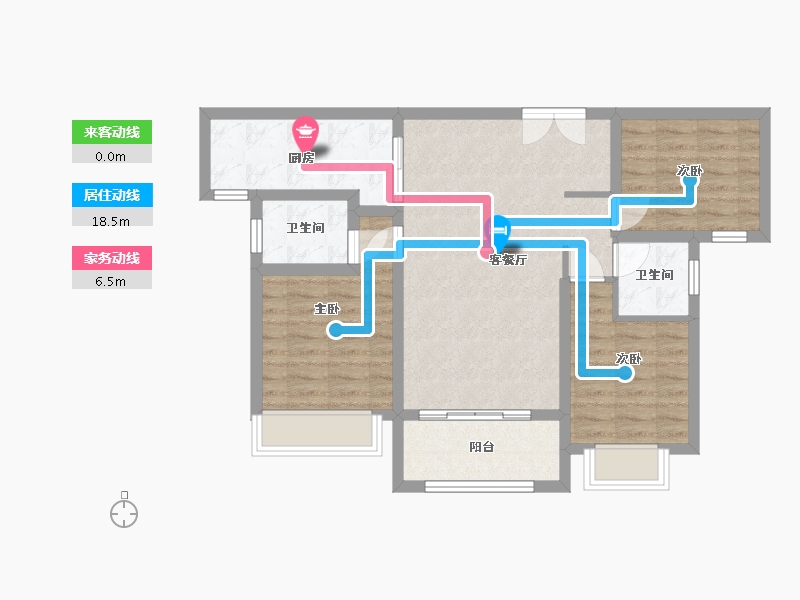 山东省-滨州市-融汇新里程-97.00-户型库-动静线