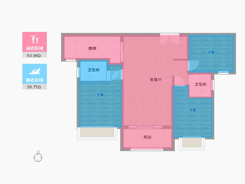 山东省-滨州市-融汇新里程-97.00-户型库-动静分区