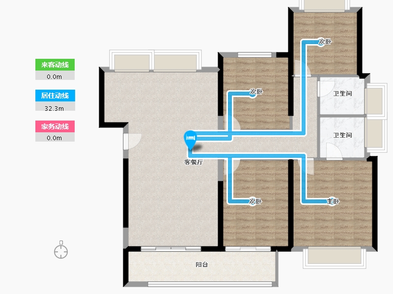 福建省-泉州市-世茂璀璨新城-120.00-户型库-动静线