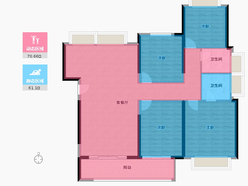 福建省-泉州市-世茂璀璨新城-120.00-户型库-动静分区