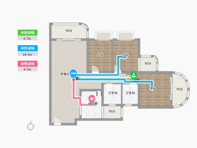 贵州省-贵阳市-新华苑-112.00-户型库-动静线