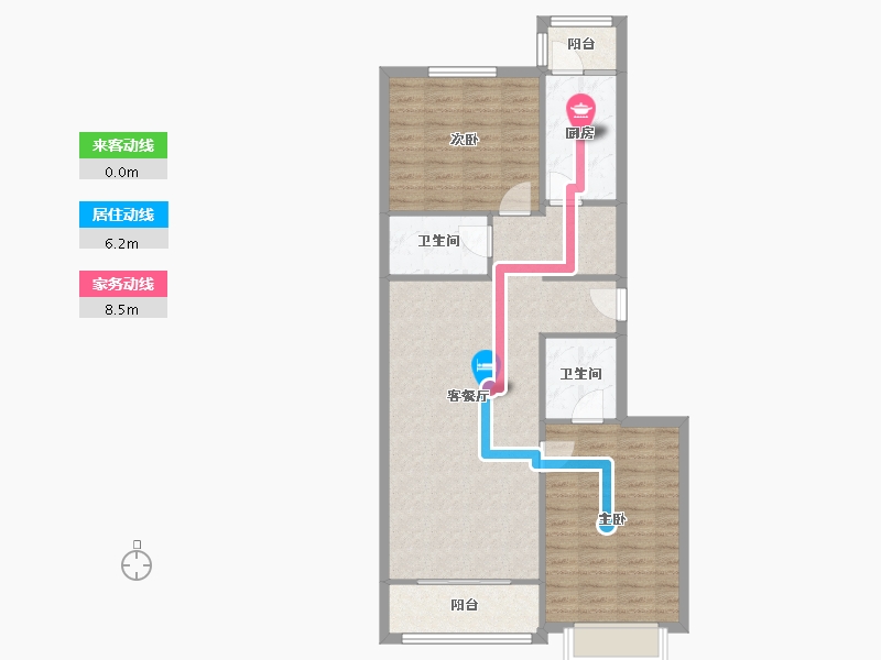 北京-北京市-香林郡-36号楼-92.00-户型库-动静线