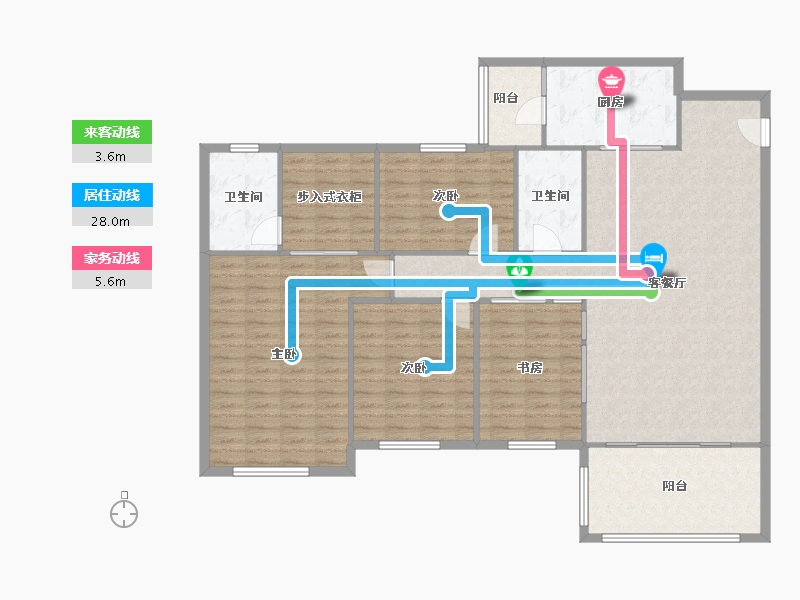 广东省-江门市-新会碧桂园-136.00-户型库-动静线