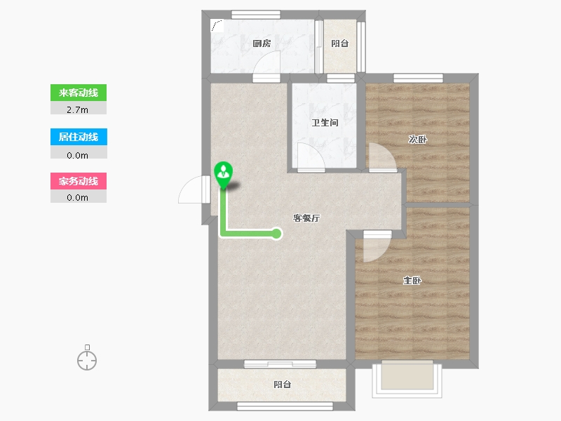 辽宁省-鞍山市-颐和城2.5期观山-65.22-户型库-动静线