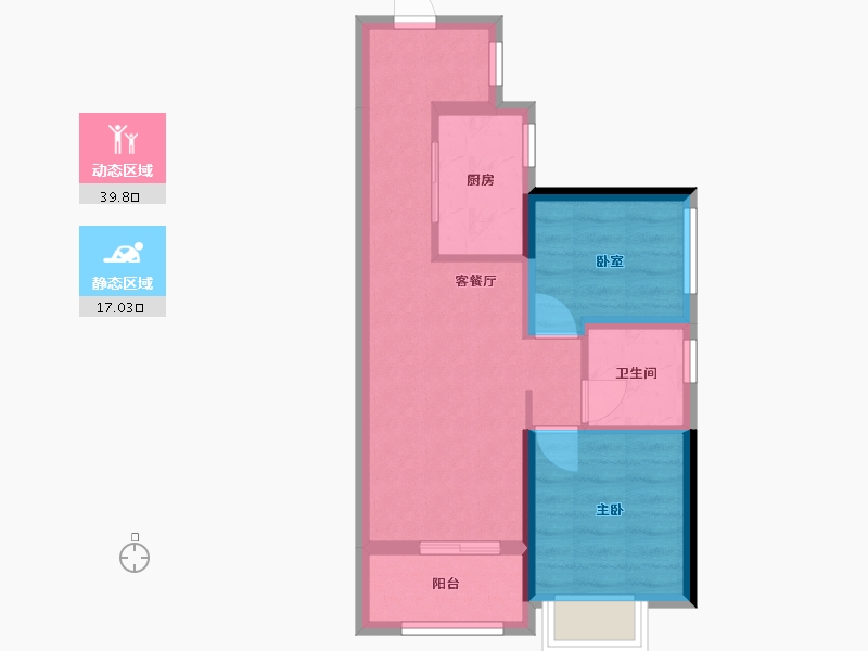 广东省-广州市-中建·岭南悦府-60.00-户型库-动静分区