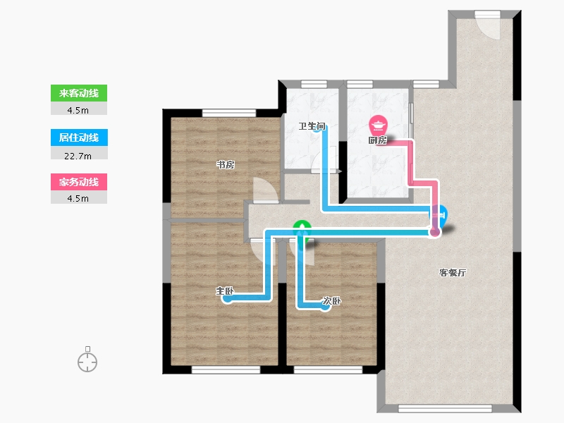 黑龙江省-哈尔滨市-大正澜庭-92.00-户型库-动静线