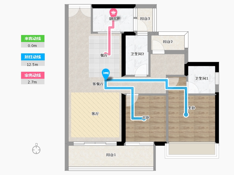 广东省-惠州市-天益府-77.39-户型库-动静线