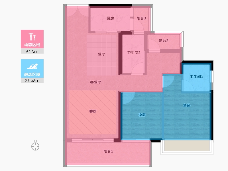 广东省-惠州市-天益府-77.39-户型库-动静分区