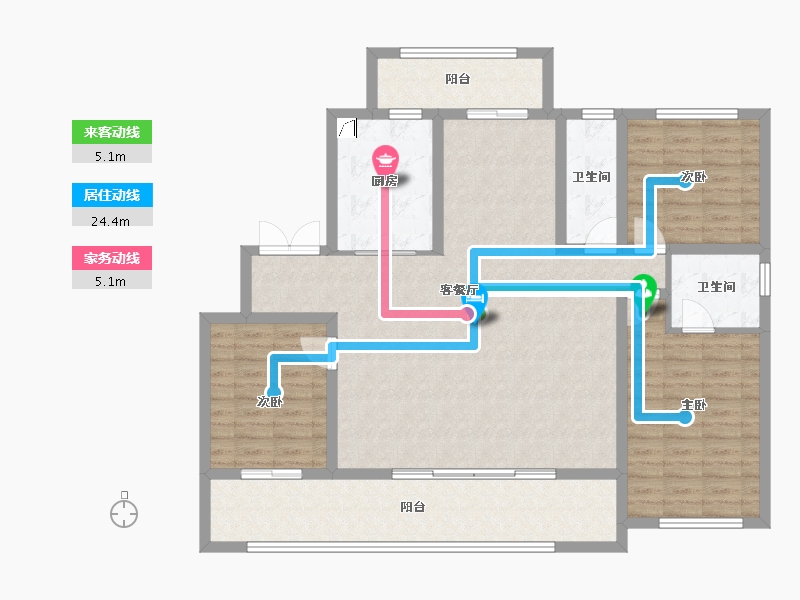 山东省-青岛市-青建金宸府-123.76-户型库-动静线