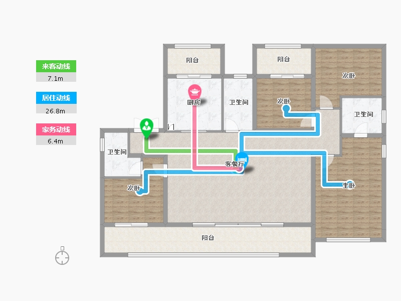 山东省-青岛市-青建金宸府-165.38-户型库-动静线