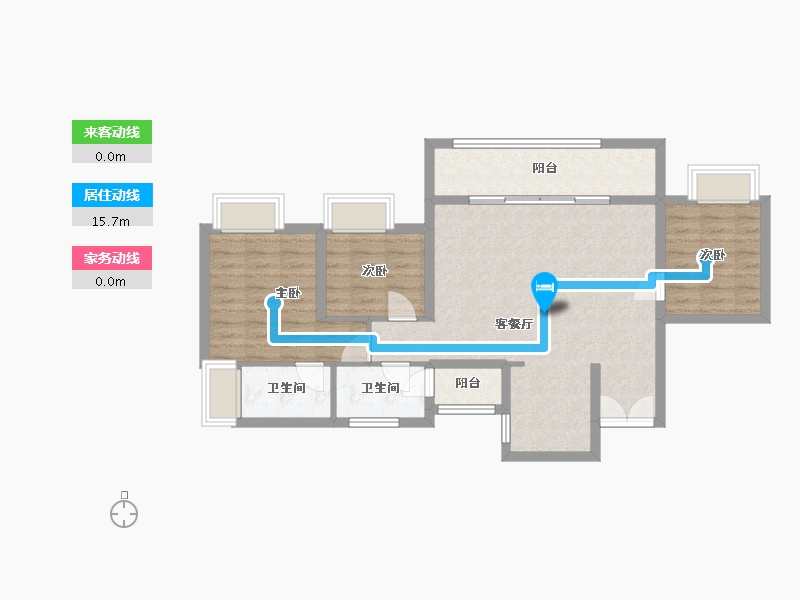 重庆-重庆市-御璟悦来四期-82.90-户型库-动静线