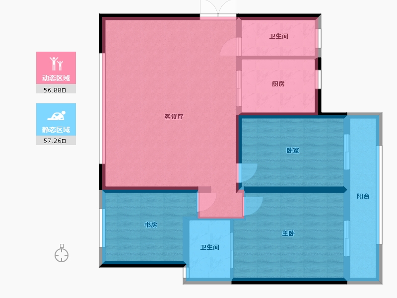 山西省-忻州市-御龙庭-92.00-户型库-动静分区