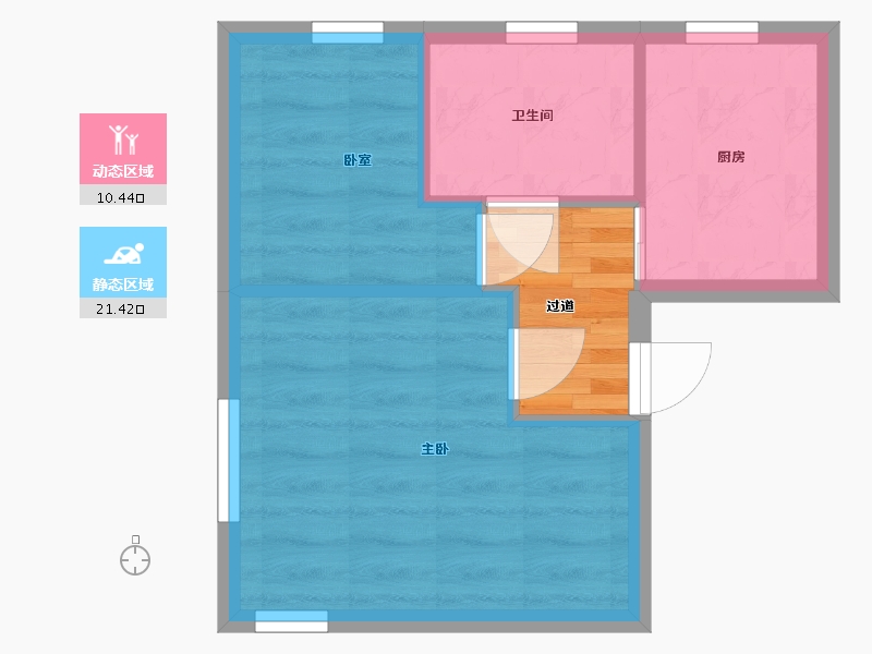 上海-上海市-清涧新村第三小区-39.00-户型库-动静分区