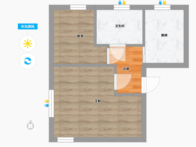 上海-上海市-清涧新村第三小区-39.00-户型库-采光通风