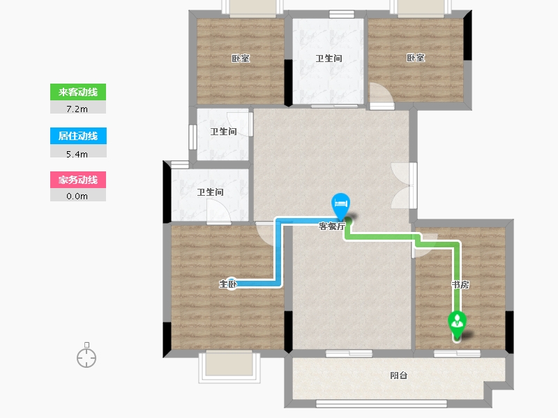 湖南省-长沙市-远洋红星长沙天铂-100.01-户型库-动静线