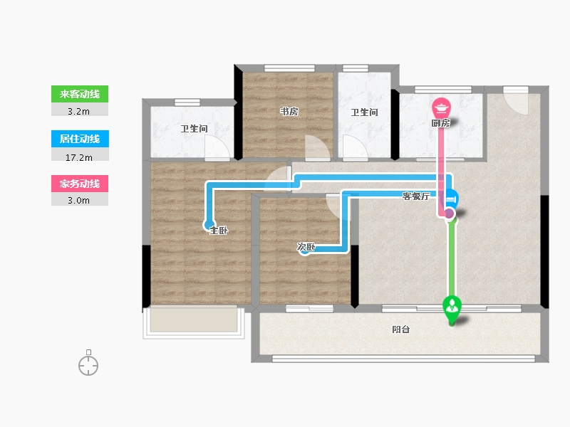 浙江省-嘉兴市-交控&安高嘉隐云庭-92.00-户型库-动静线