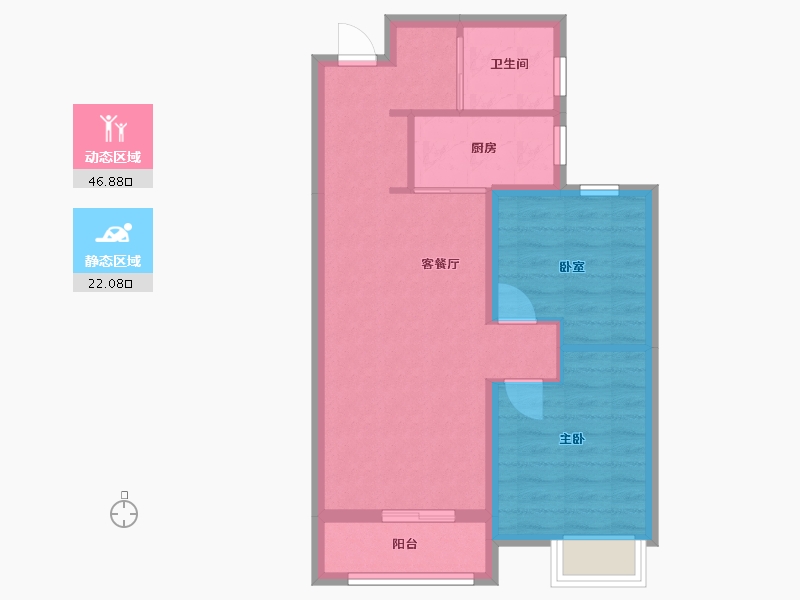 河北省-承德市-旭阳北国森林-75.00-户型库-动静分区