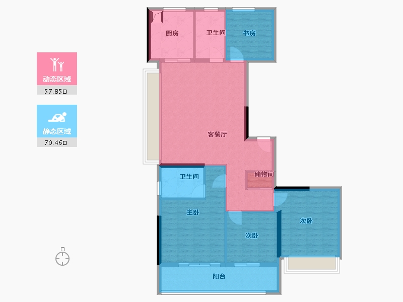 浙江省-嘉兴市-交控&安高嘉隐云庭-116.00-户型库-动静分区