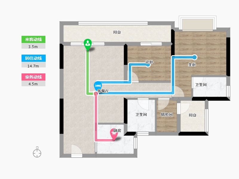 广东省-广州市-中建玖玥湾-81.98-户型库-动静线