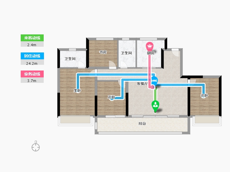 浙江省-嘉兴市-交控&安高嘉隐云庭-116.00-户型库-动静线