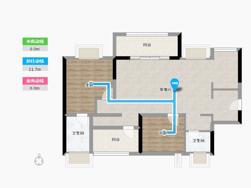 广东省-广州市-中建玖玥湾-81.64-户型库-动静线