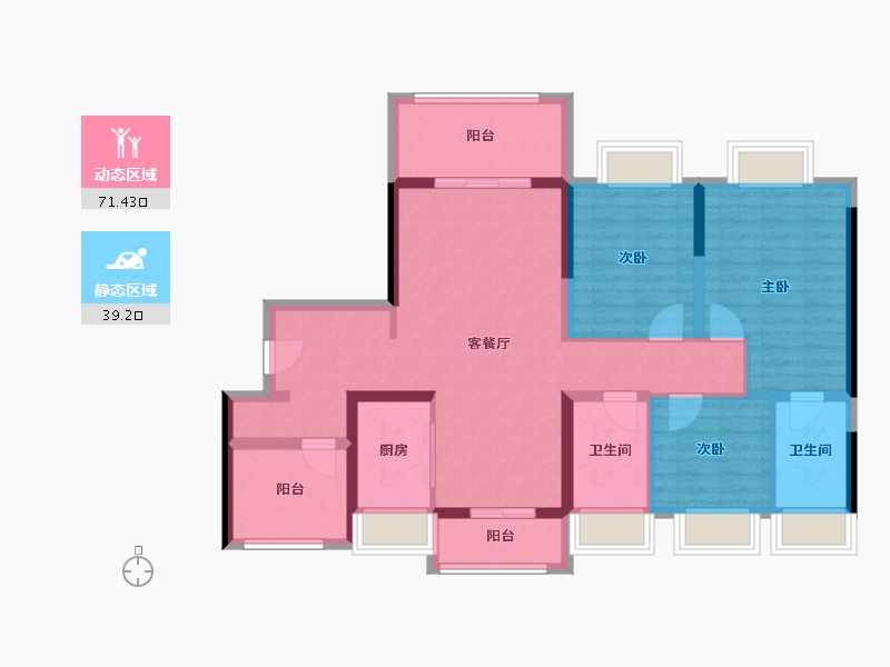 广东省-广州市-中建玖玥湾-98.12-户型库-动静分区