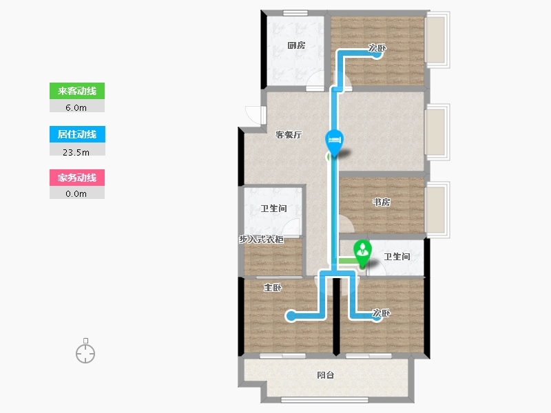 河南省-郑州市-华润置地润园-111.72-户型库-动静线