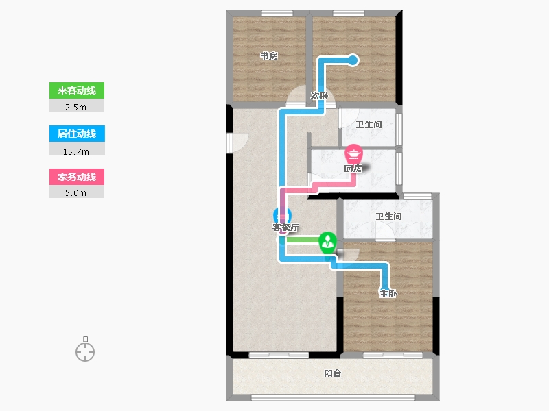 河南省-郑州市-华润置地润园-99.05-户型库-动静线