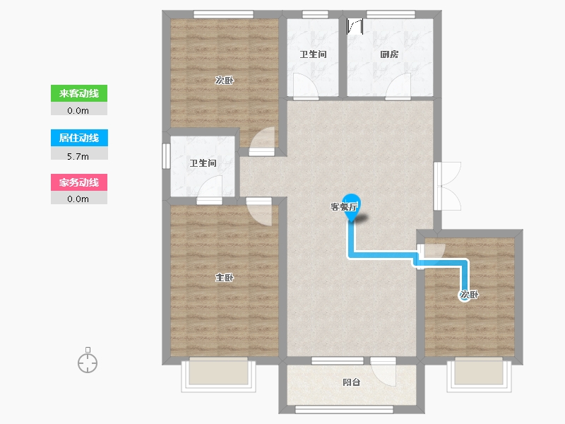 河北省-唐山市-国茂府-110.00-户型库-动静线