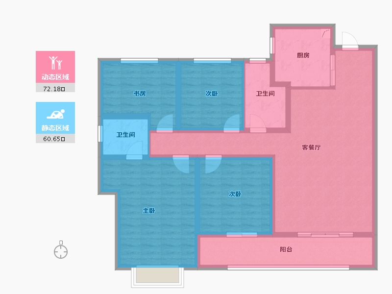 山东省-青岛市-静澜山-118.41-户型库-动静分区