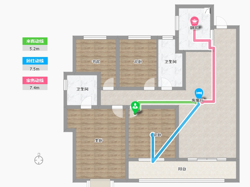 山东省-青岛市-静澜山-117.61-户型库-动静线