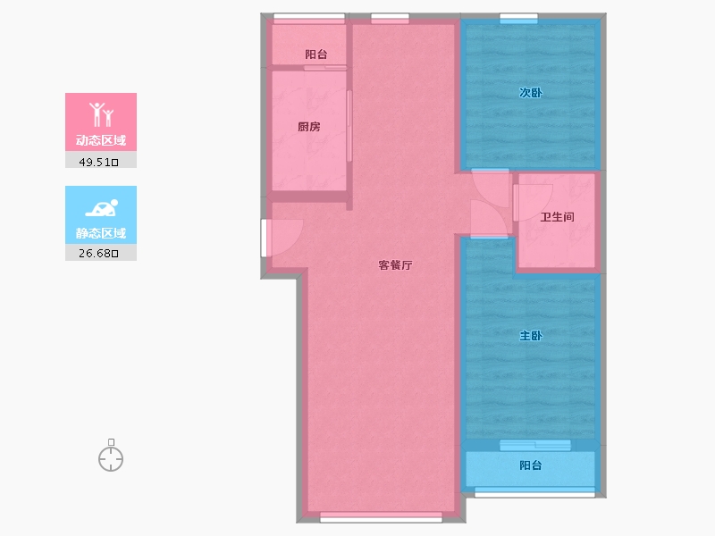 北京-北京市-永丰里-68.00-户型库-动静分区