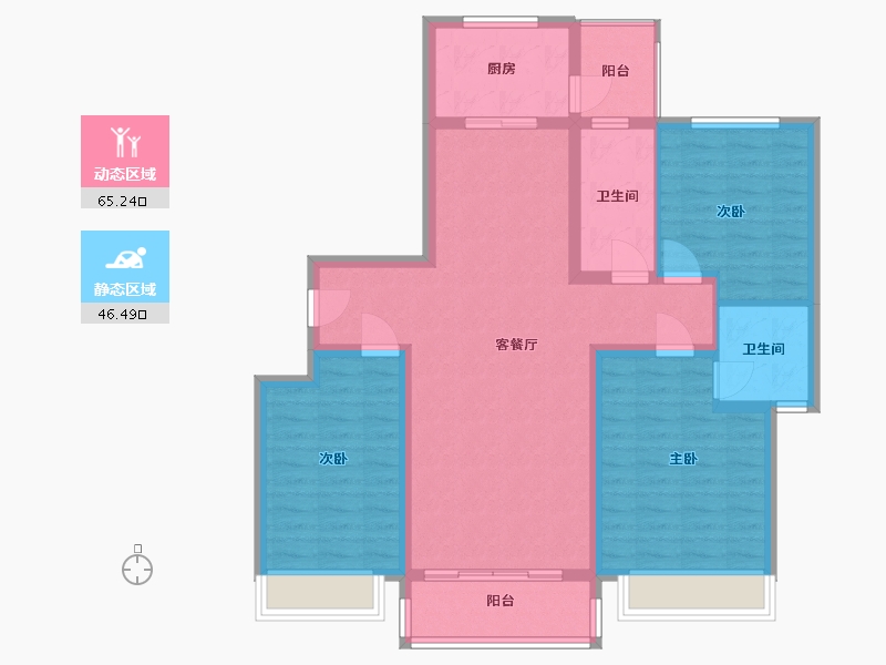 河南省-安阳市-尚院-100.00-户型库-动静分区