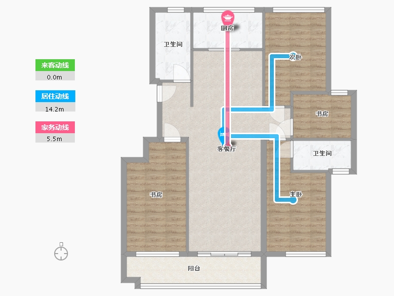 山东省-潍坊市-青州文锦园-114.00-户型库-动静线