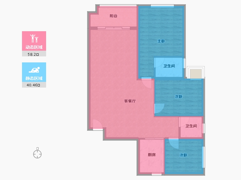 广西壮族自治区-南宁市-金州路疾控中心-100.00-户型库-动静分区