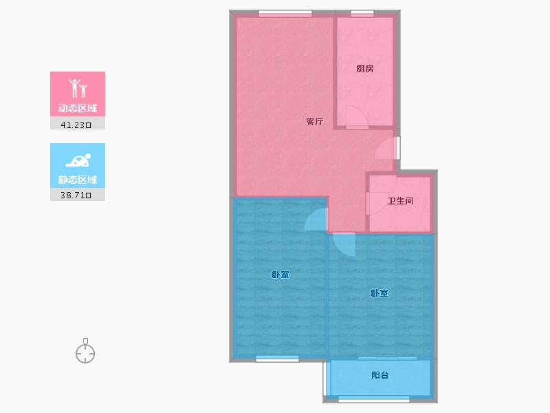 河北省-石家庄市-滨湖小区-73.00-户型库-动静分区