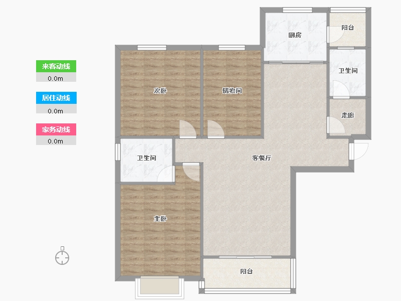 河南省-洛阳市-书香苑-112.00-户型库-动静线