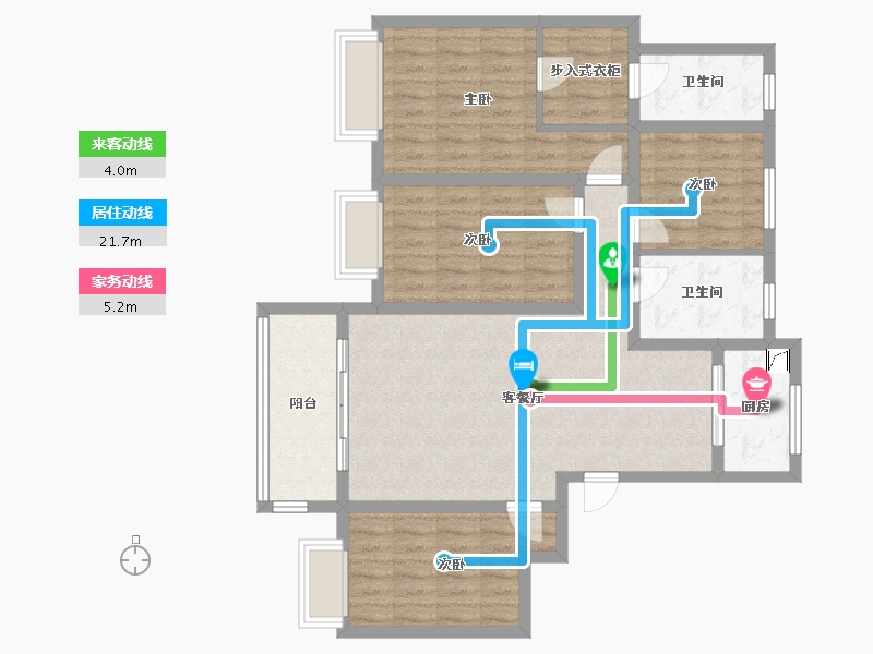 山东省-济南市-滨河社区-100.00-户型库-动静线