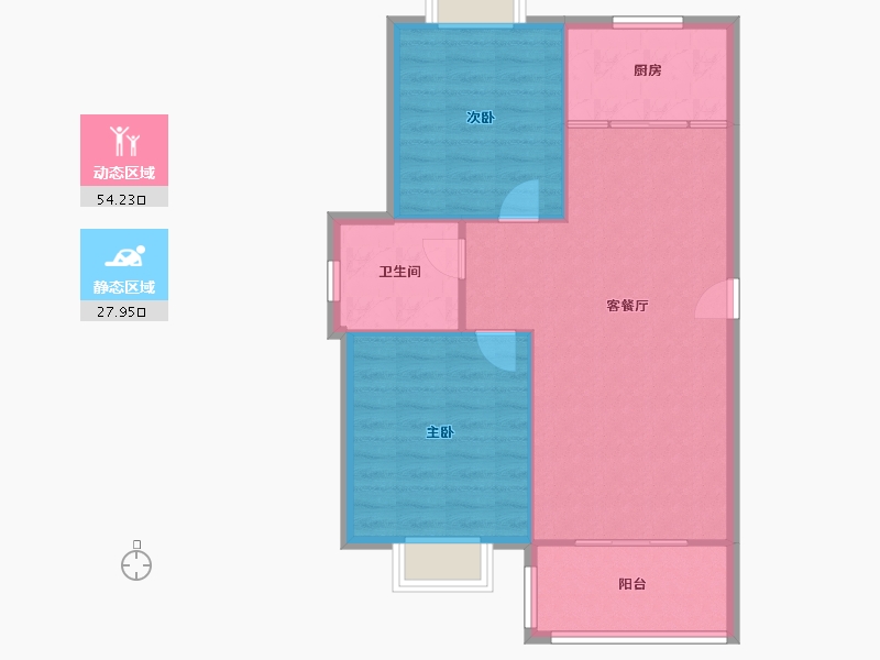 安徽省-合肥市-实嘉·原创生活东区-77.31-户型库-动静分区