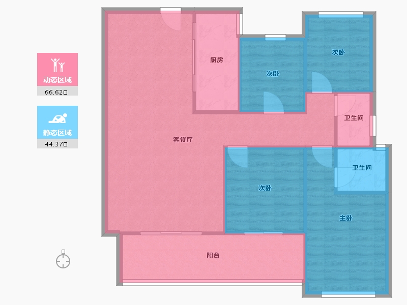 湖南省-邵阳市-华杰壹城-102.00-户型库-动静分区