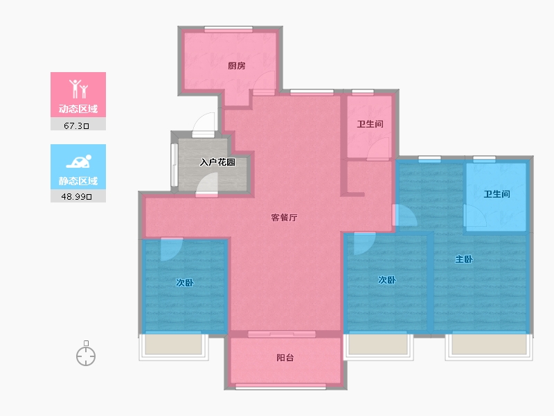 安徽省-芜湖市-美好首玺-108.87-户型库-动静分区